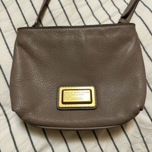 Marc by Marc Jacobs Taupe Leather Crossbody Bag